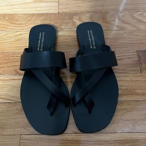 Saks fifth avenue leather sandals